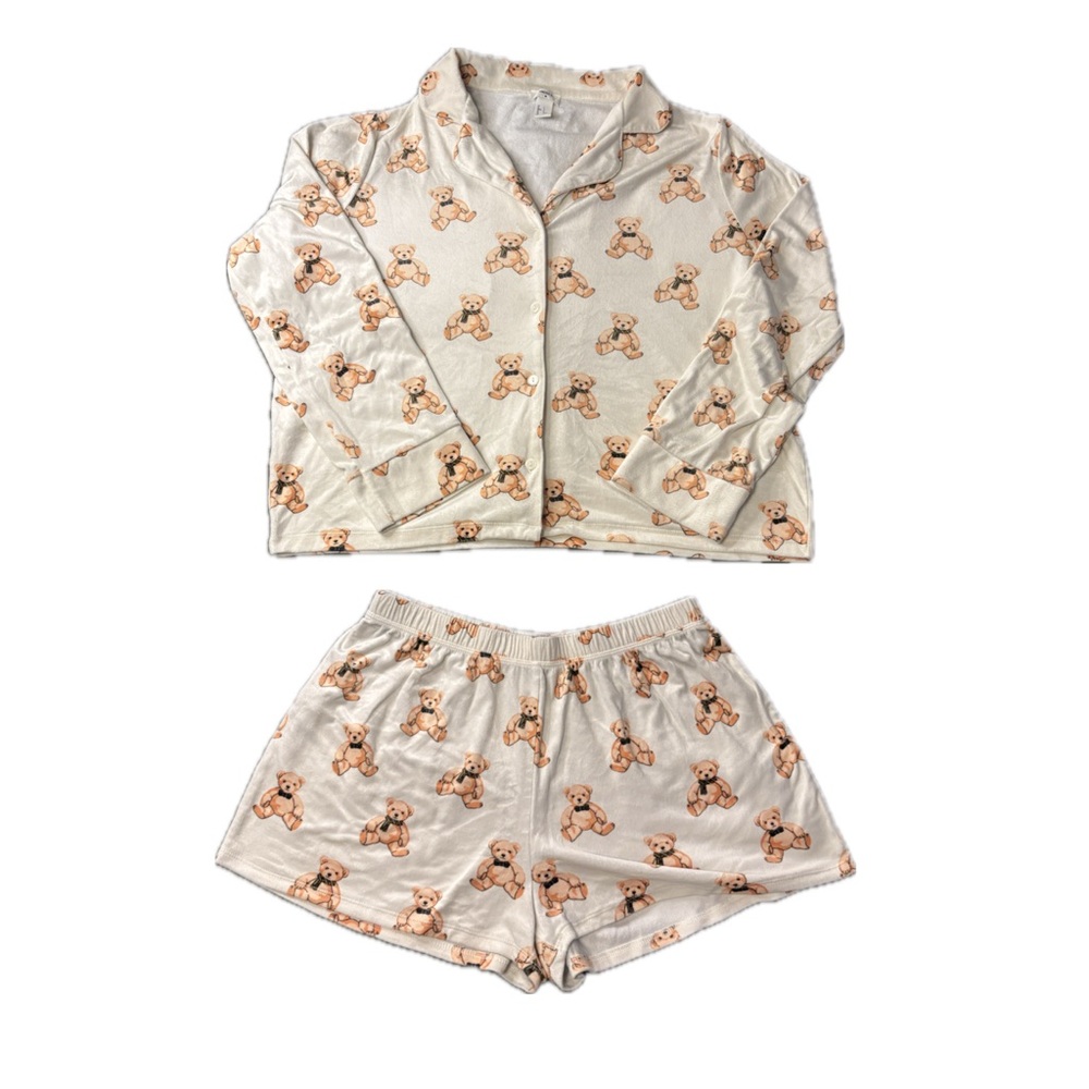 Forever 21 White Pajama Set